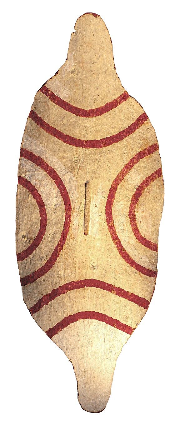 Scudo di legno o di pelle di Canguro
Shield, 25Ă—62 cmÂ